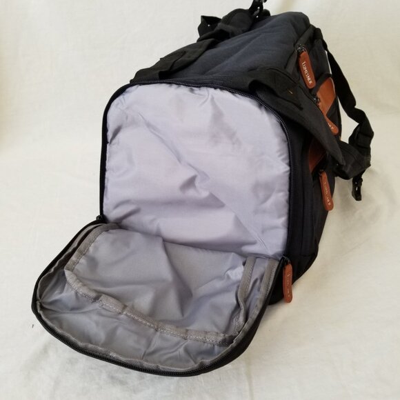 NWT! 38L Convertible Lightweight Duffel Backpack - Nylon/Polyester/Faux Leather - Picture 13 of 16